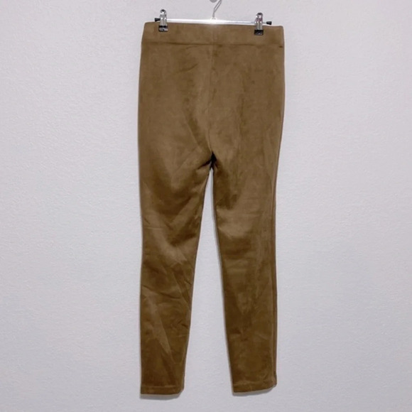 Max Studio NWT Camel Vicuna Faux Suede Leggings Size S - Picture 3 of 5